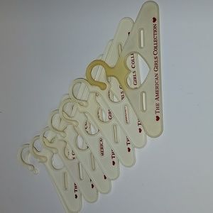 8 American Girl hangers (old style!)
